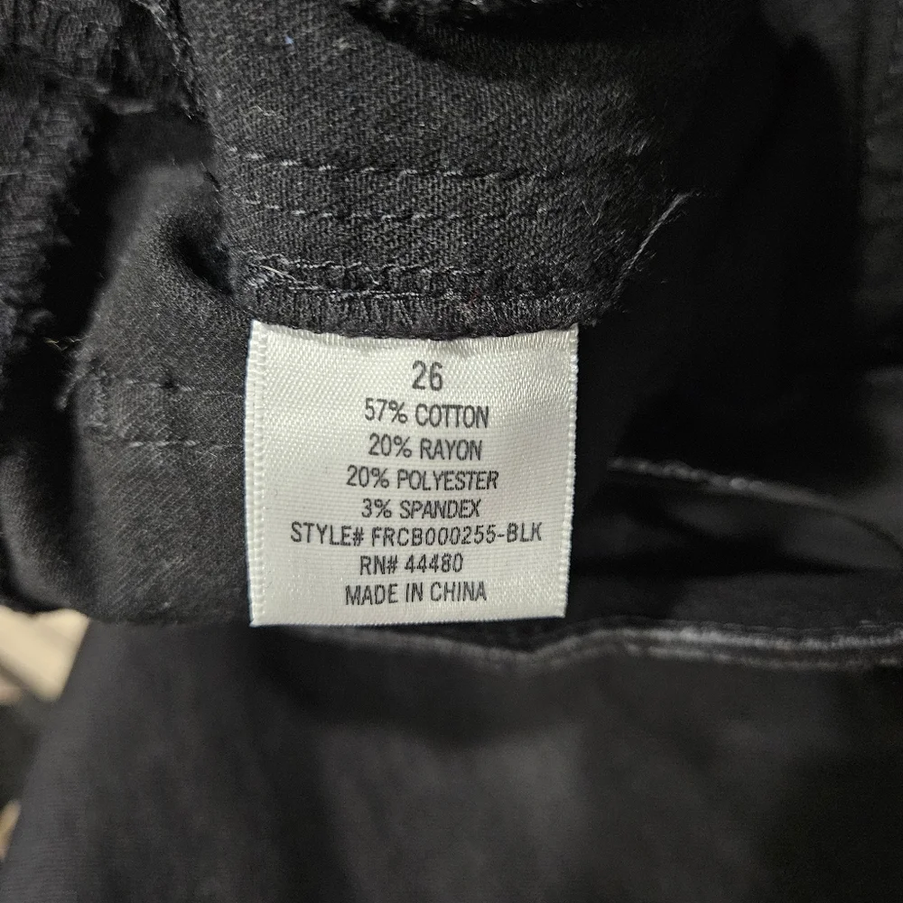 Black Harper Jeans with Zipper Pockets - Picture 7 of 8